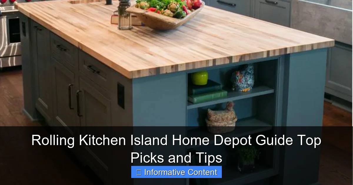Rolling Kitchen Island Home Depot Guide Top Picks and Tips