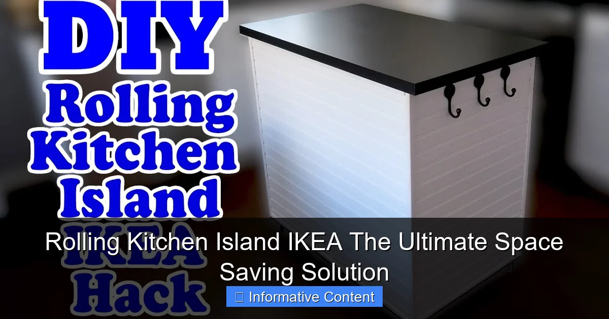 Rolling Kitchen Island IKEA The Ultimate Space Saving Solution