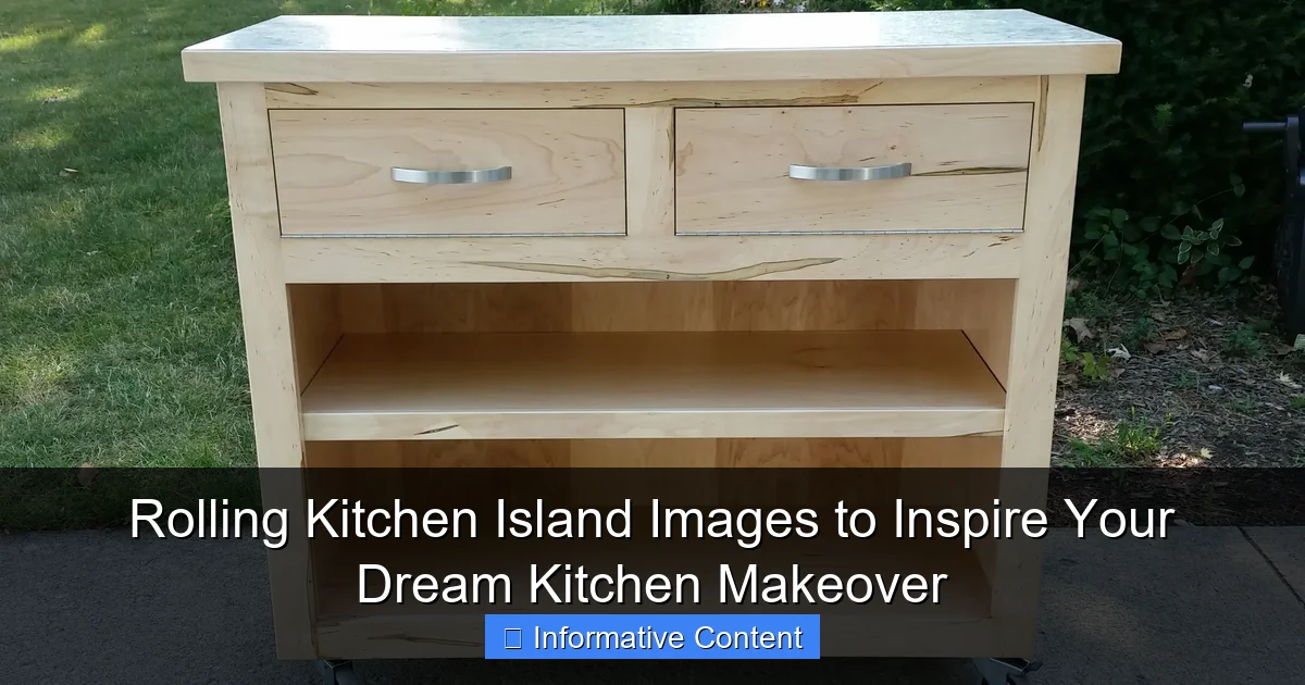 Rolling Kitchen Island Images to Inspire Your Dream Kitchen Makeover