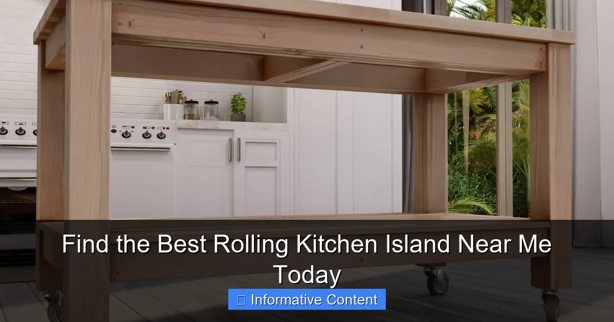 Find the Best Rolling Kitchen Island Near Me Today