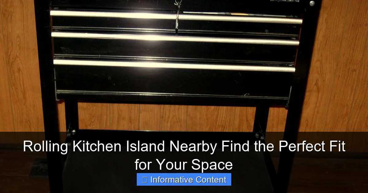 Rolling Kitchen Island Nearby Find the Perfect Fit for Your Space
