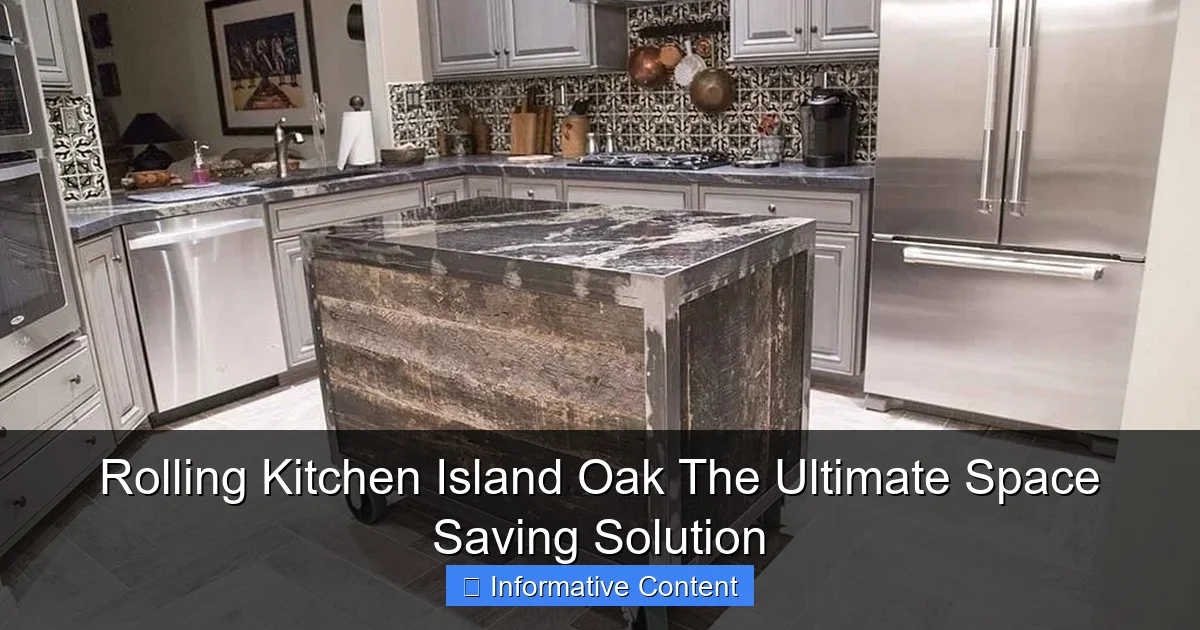 Rolling Kitchen Island Oak The Ultimate Space Saving Solution Kitchen 