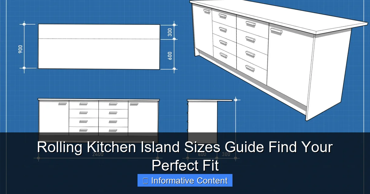 Rolling Kitchen Island Sizes Guide Find Your Perfect Fit
