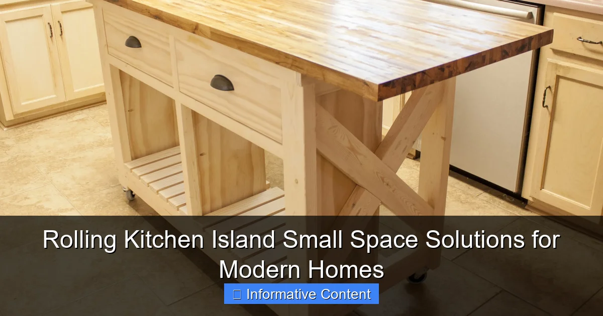Rolling Kitchen Island Small Space Solutions for Modern Homes