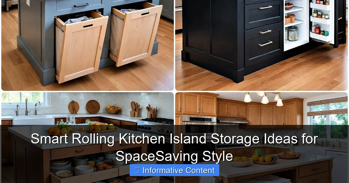 Smart Rolling Kitchen Island Storage Ideas for SpaceSaving Style
