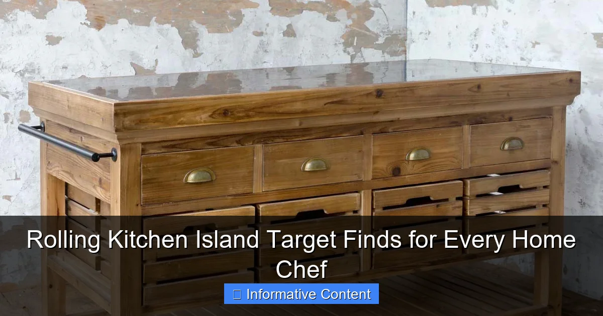 Rolling Kitchen Island Target Finds for Every Home Chef