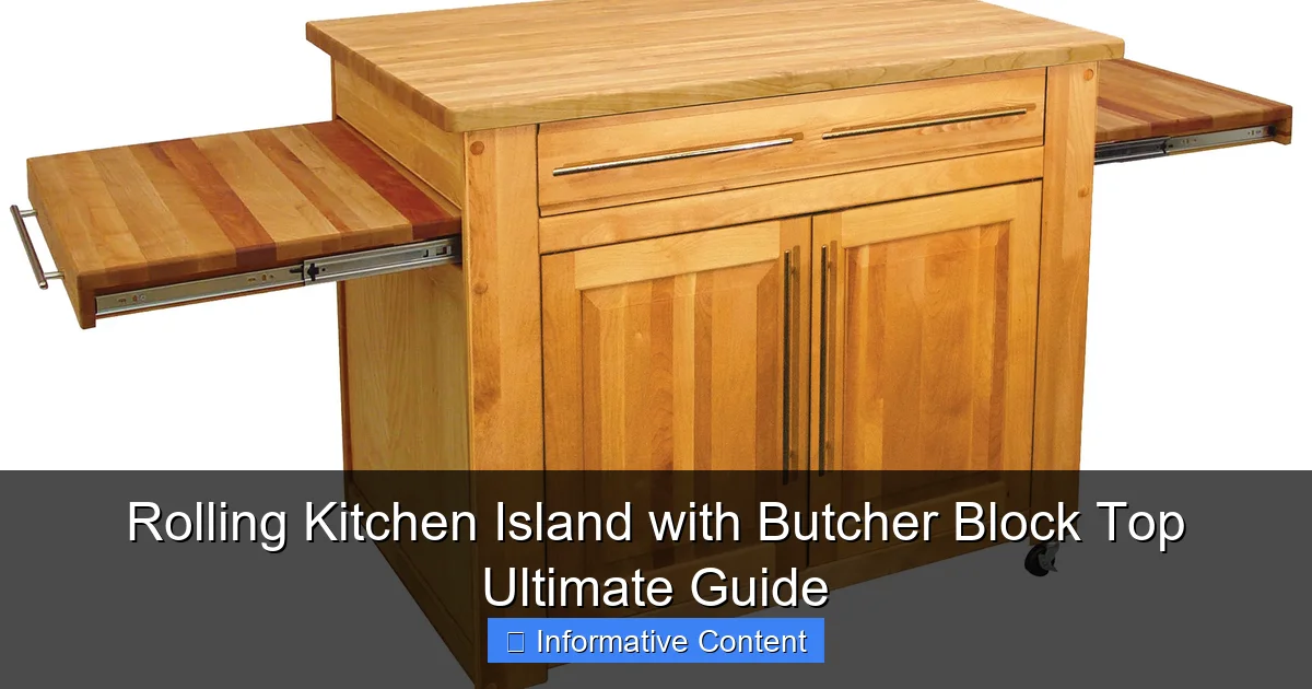 Rolling Kitchen Island with Butcher Block Top Ultimate Guide