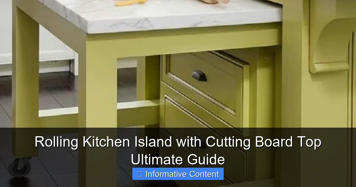Rolling Kitchen Island with Cutting Board Top Ultimate Guide