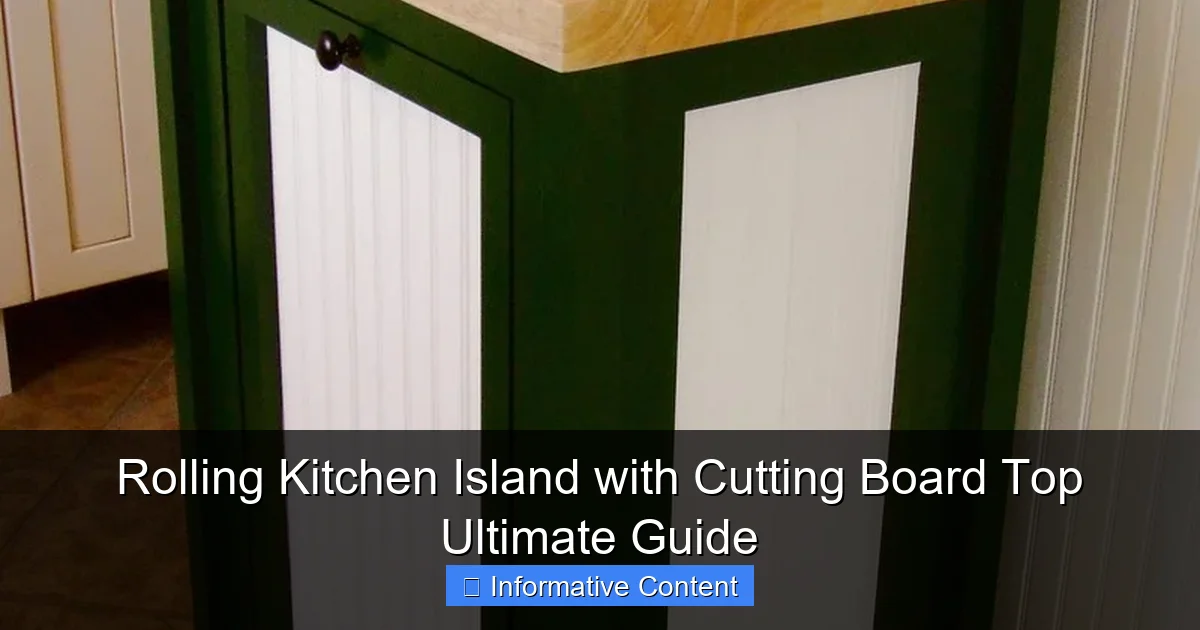 Rolling Kitchen Island with Cutting Board Top Ultimate Guide