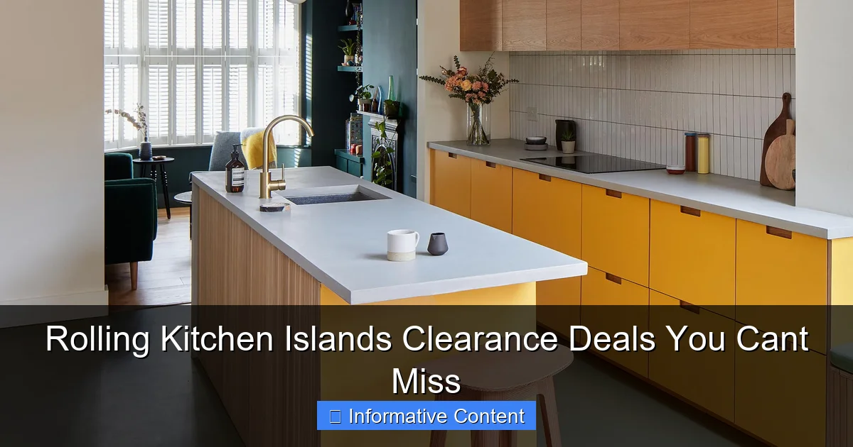 Rolling Kitchen Islands Clearance Deals You Cant Miss