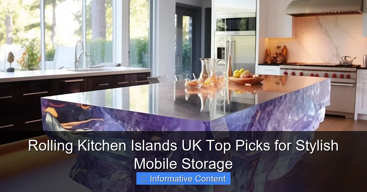 Rolling Kitchen Islands UK Top Picks for Stylish Mobile Storage