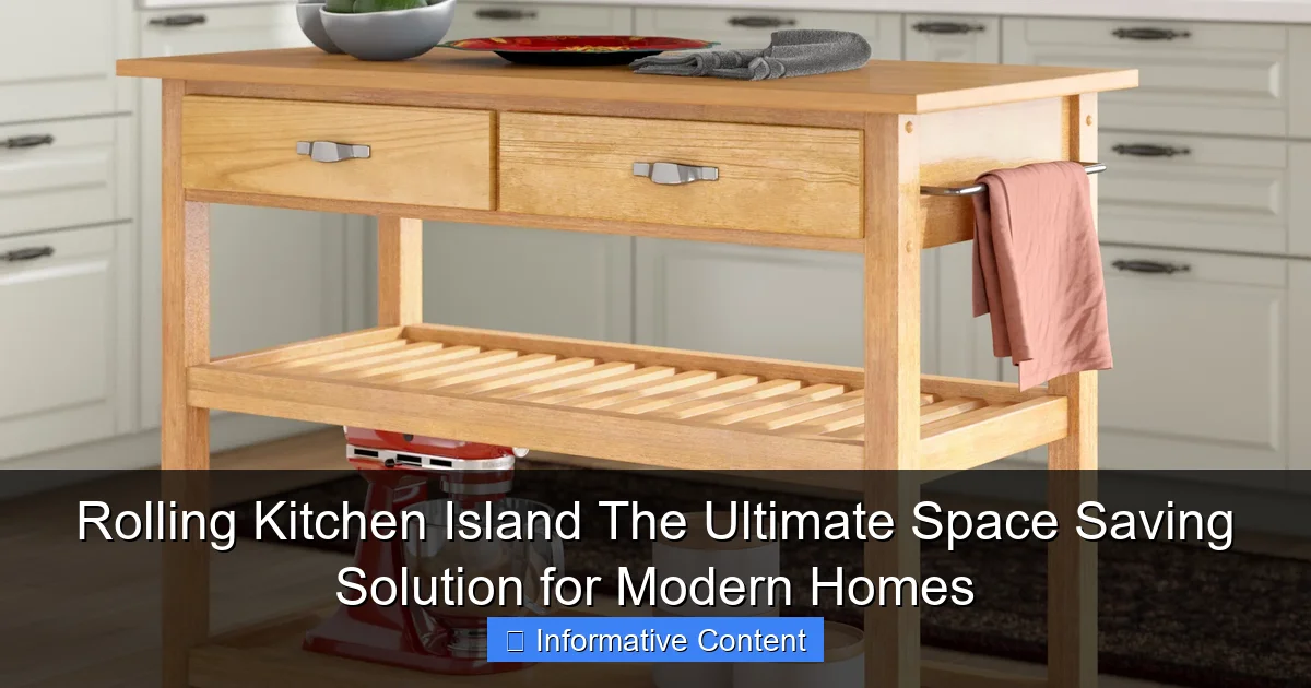 Rolling Kitchen Island The Ultimate Space Saving Solution for Modern Homes