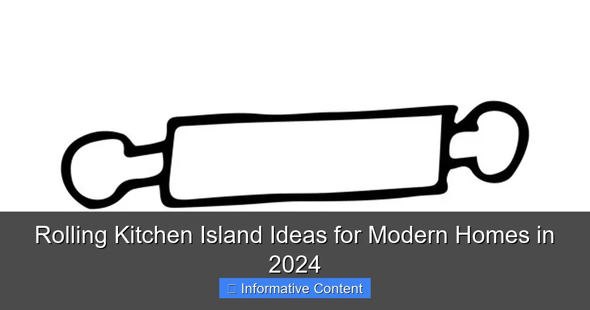 Rolling Kitchen Island Ideas for Modern Homes in 2024
