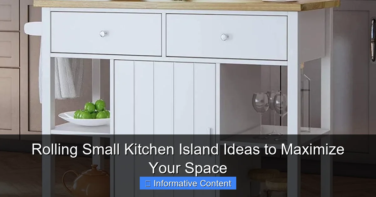 Rolling Small Kitchen Island Ideas to Maximize Your Space