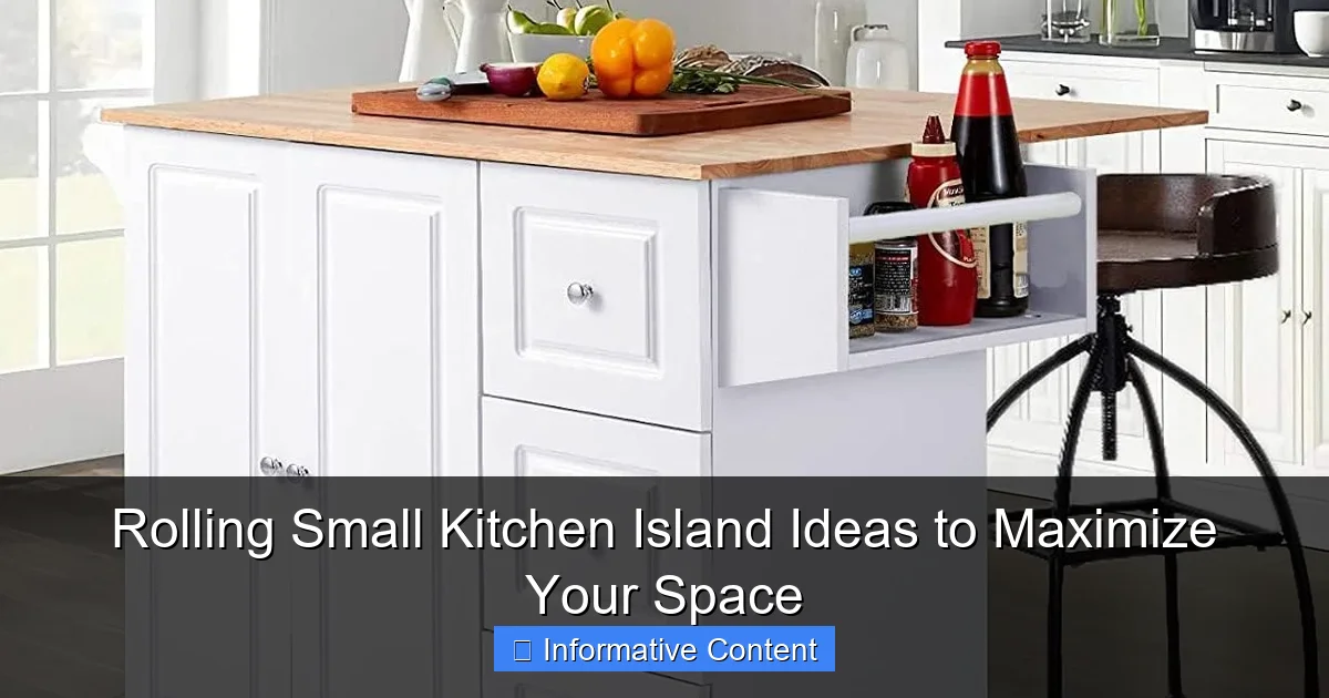 Rolling Small Kitchen Island Ideas to Maximize Your Space