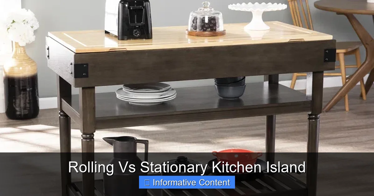 Rolling Vs Stationary Kitchen Island