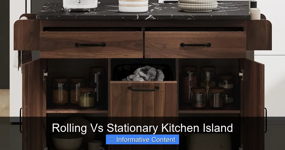Rolling Vs Stationary Kitchen Island