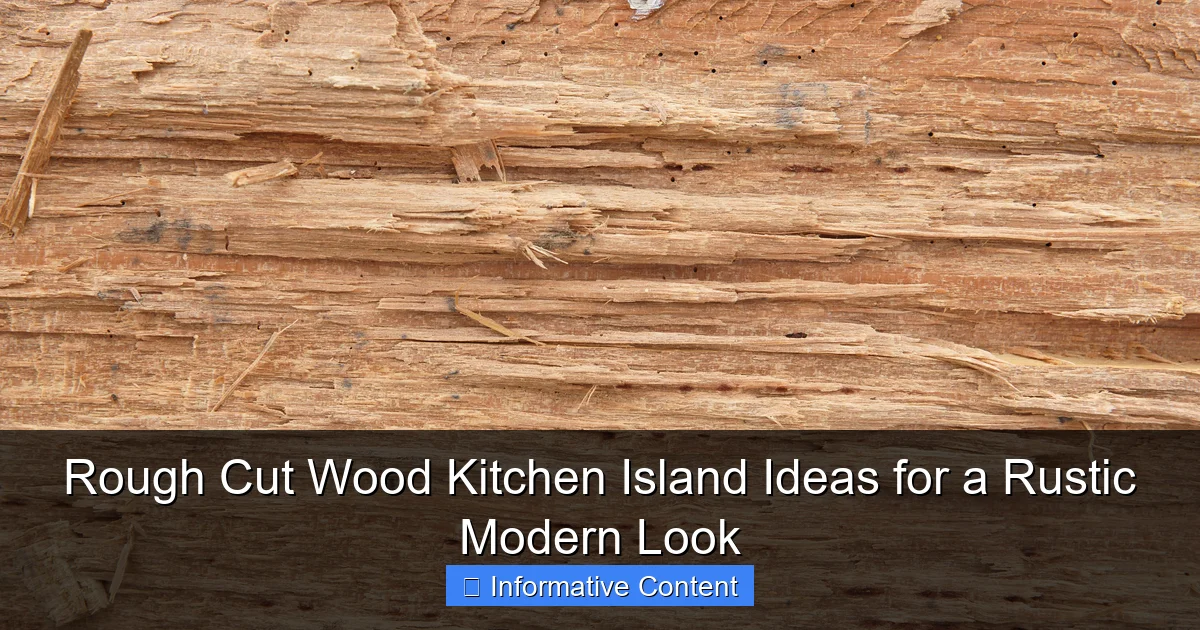 Rough Cut Wood Kitchen Island Ideas for a Rustic Modern Look - Kitchen ...