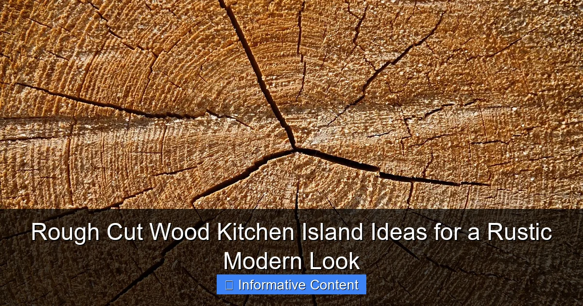 Rough Cut Wood Kitchen Island Ideas for a Rustic Modern Look - Kitchen ...