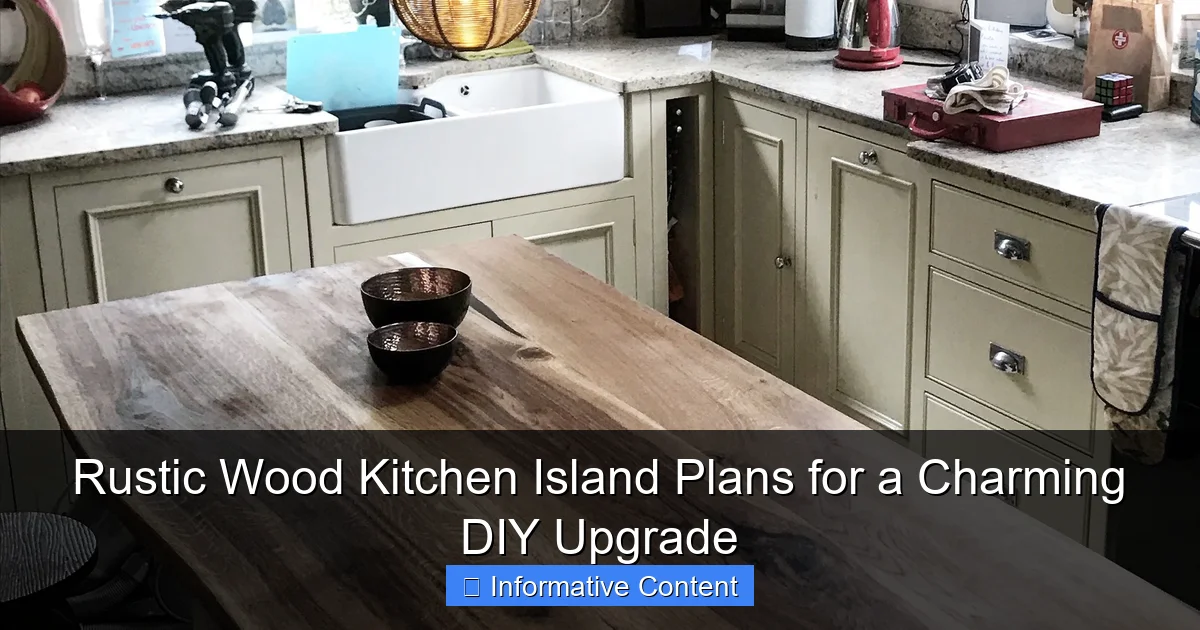 Rustic Wood Kitchen Island Plans for a Charming DIY Upgrade