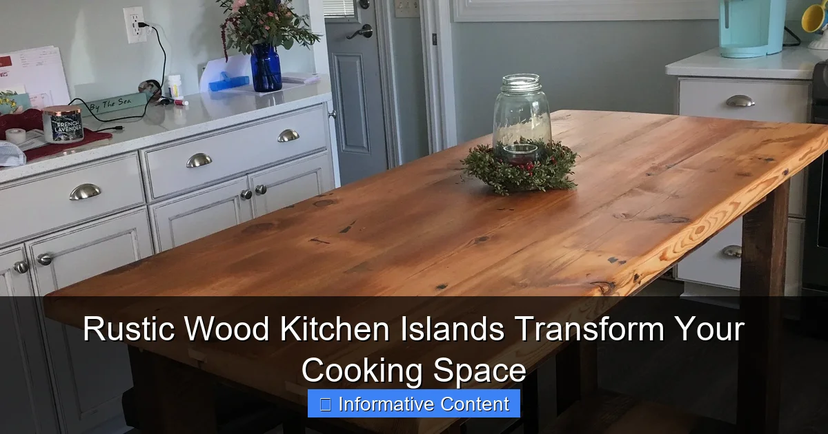 Rustic Wood Kitchen Islands Transform Your Cooking Space