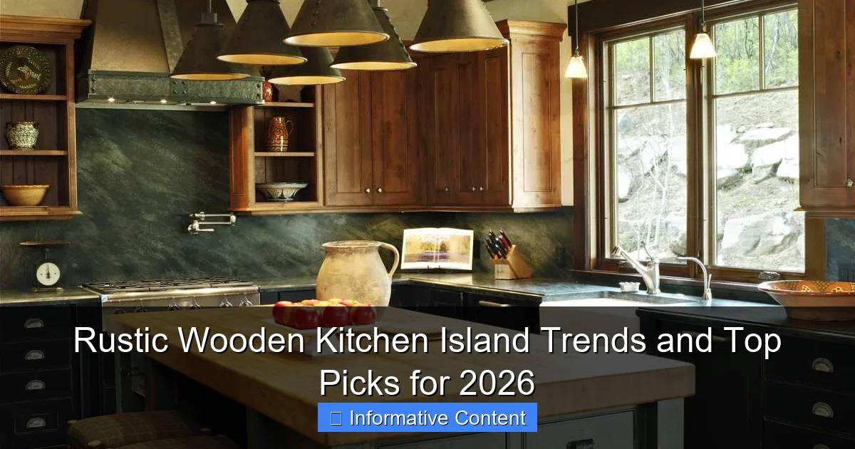 Rustic Wooden Kitchen Island Trends and Top Picks for 2026