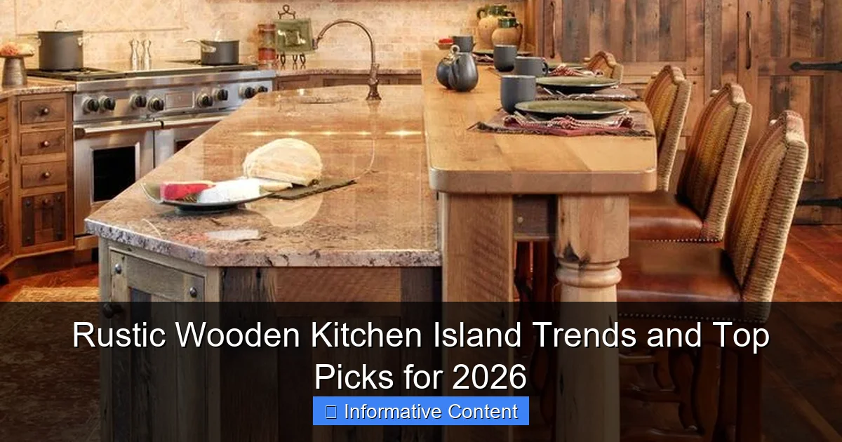 Rustic Wooden Kitchen Island Trends and Top Picks for 2026