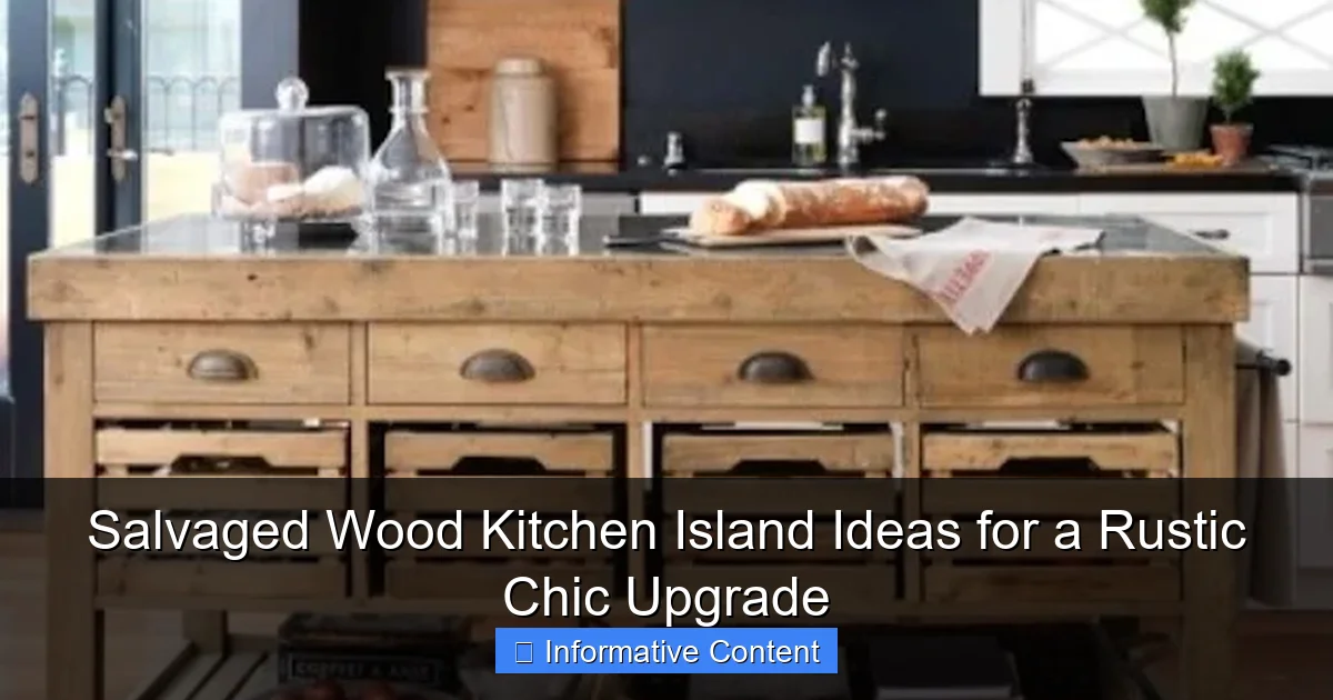Salvaged Wood Kitchen Island Ideas for a Rustic Chic Upgrade