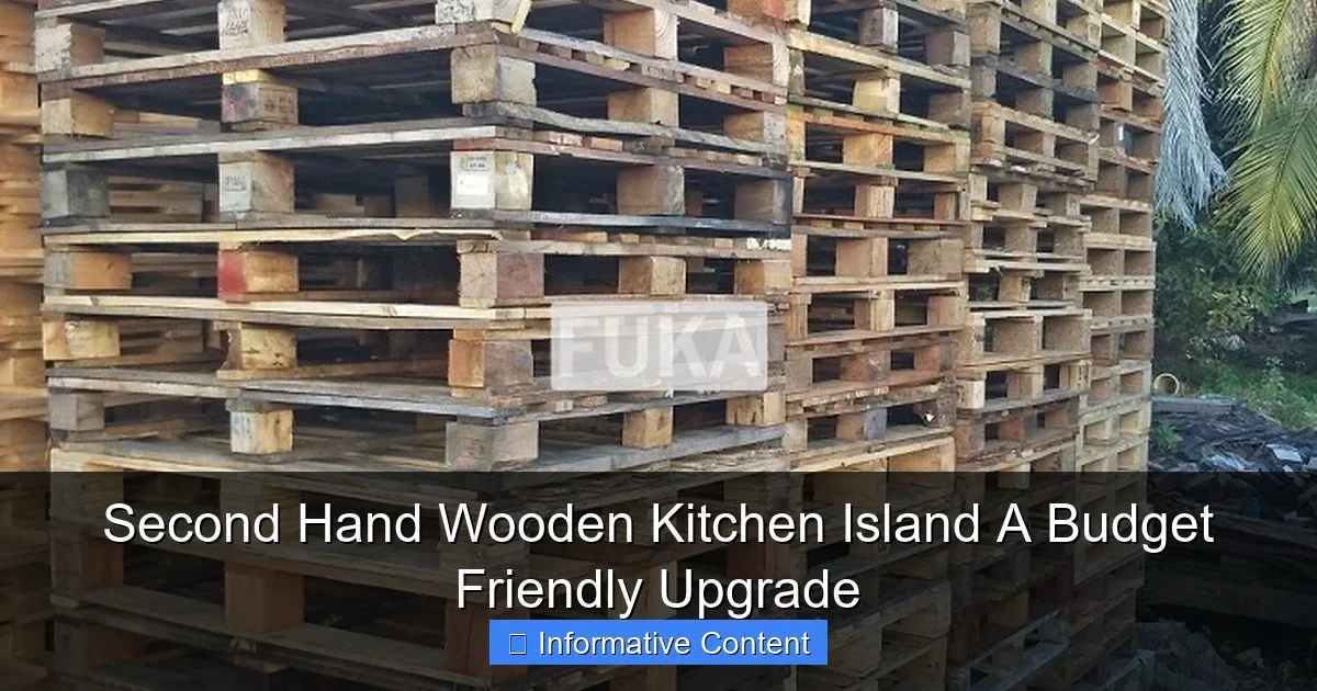 Second Hand Wooden Kitchen Island A Budget Friendly Upgrade