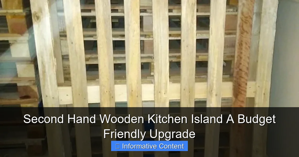Second Hand Wooden Kitchen Island A Budget Friendly Upgrade