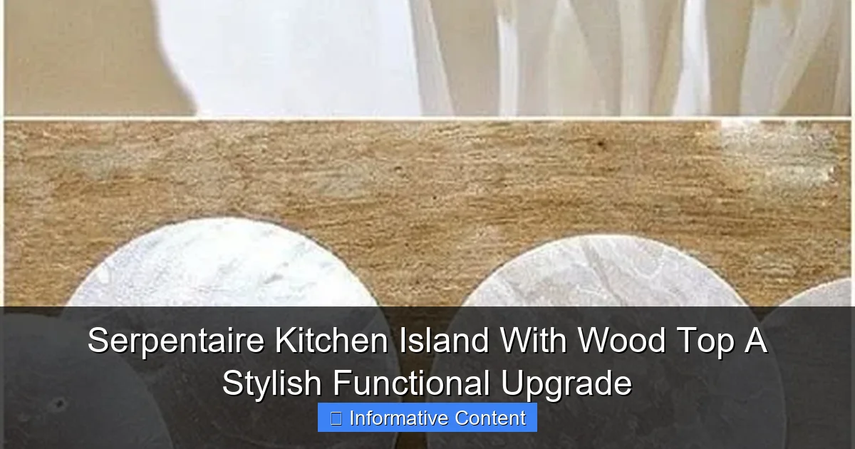 Serpentaire Kitchen Island With Wood Top A Stylish Functional Upgrade