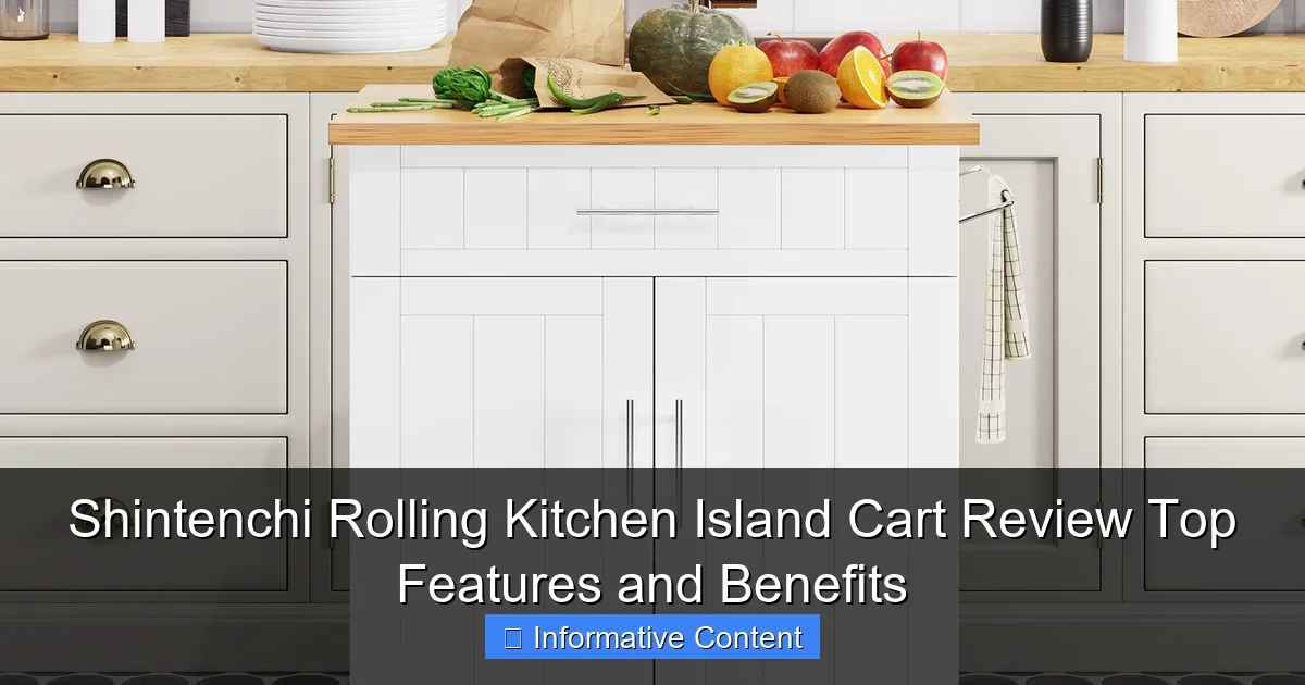 Shintenchi Rolling Kitchen Island Cart Review Top Features and Benefits