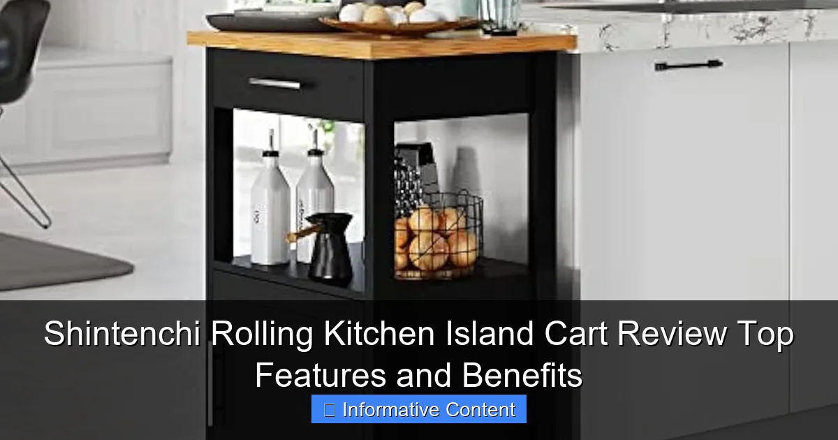 Shintenchi Rolling Kitchen Island Cart Review Top Features and Benefits