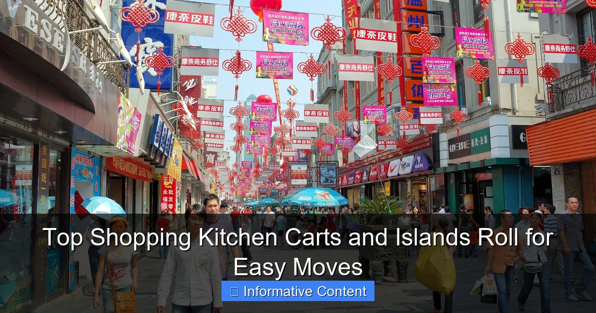 Top Shopping Kitchen Carts and Islands Roll for Easy Moves