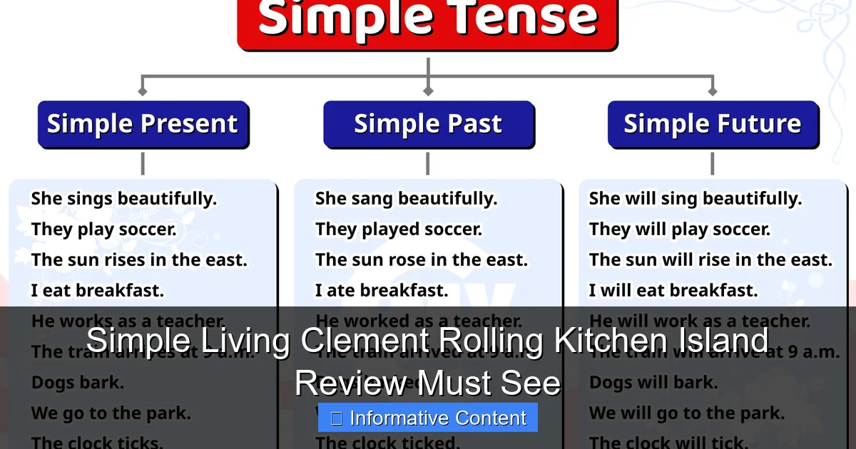 Simple Living Clement Rolling Kitchen Island Review Must See
