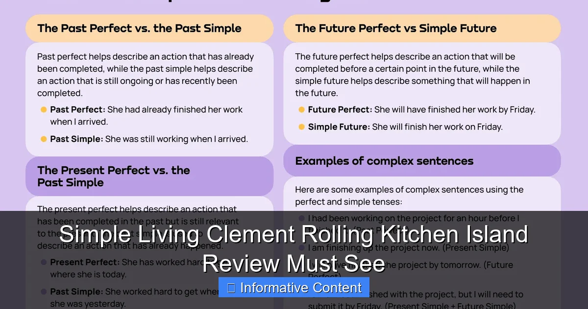 Simple Living Clement Rolling Kitchen Island Review Must See