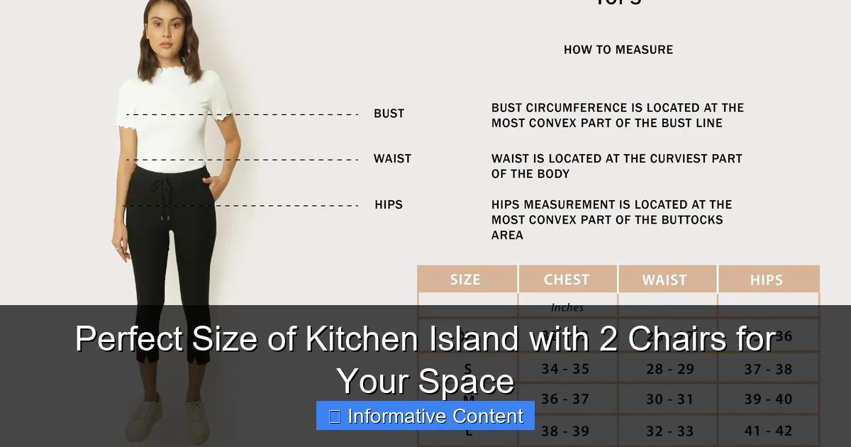Perfect Size of Kitchen Island with 2 Chairs for Your Space
