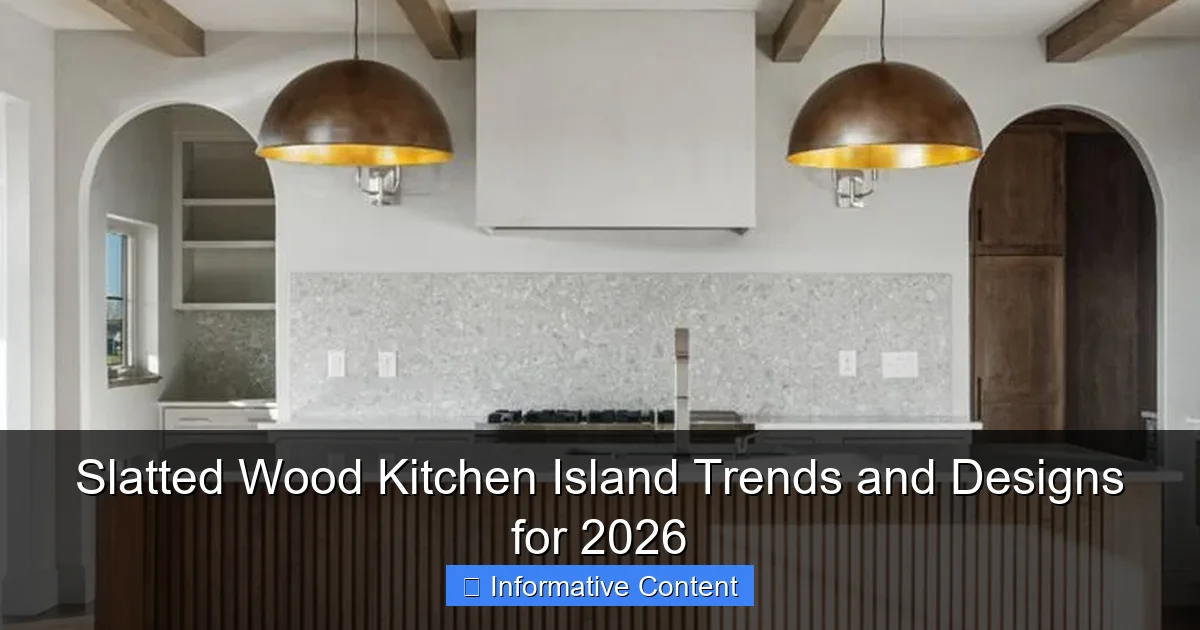 Slatted Wood Kitchen Island Trends and Designs for 2026