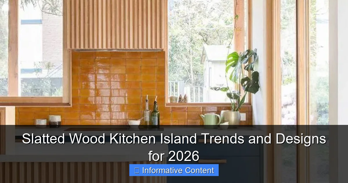 Slatted Wood Kitchen Island Trends and Designs for 2026