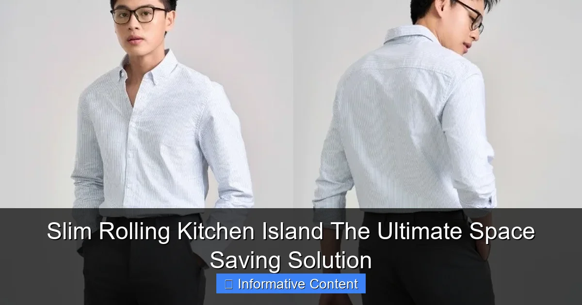 Slim Rolling Kitchen Island The Ultimate Space Saving Solution