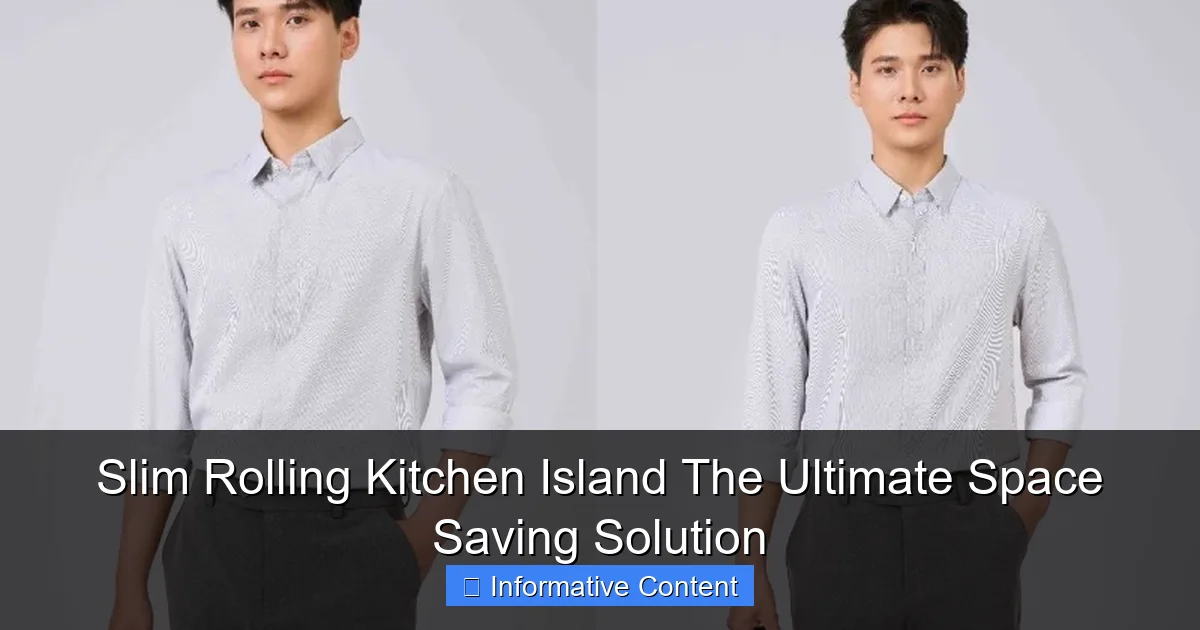 Slim Rolling Kitchen Island The Ultimate Space Saving Solution