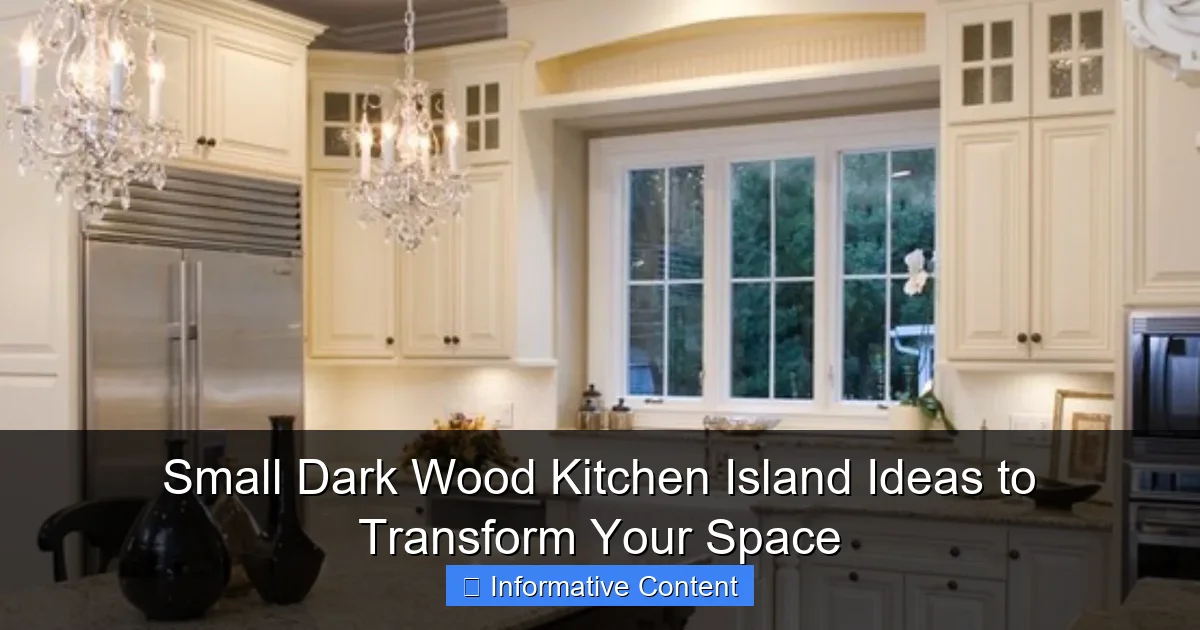 Small Dark Wood Kitchen Island Ideas to Transform Your Space