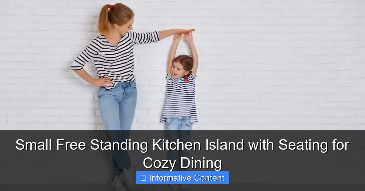Small Free Standing Kitchen Island with Seating for Cozy Dining