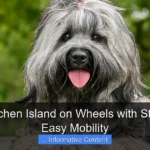 Small Kitchen Island on Wheels with Storage for Easy Mobility