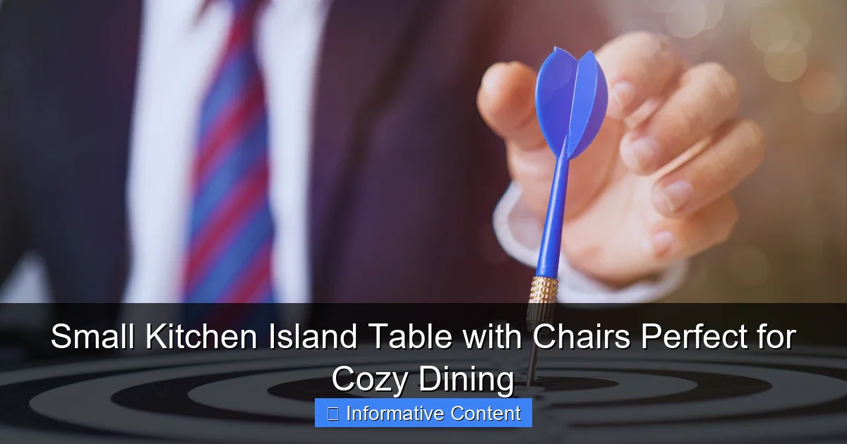 Small Kitchen Island Table with Chairs Perfect for Cozy Dining