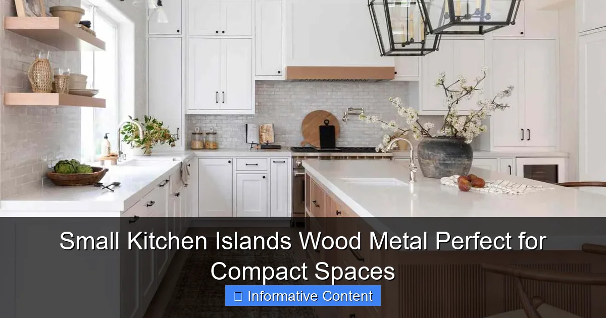 Small Kitchen Islands Wood Metal Perfect for Compact Spaces