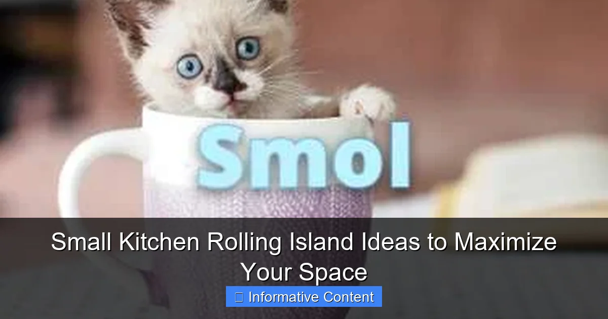 Small Kitchen Rolling Island Ideas to Maximize Your Space