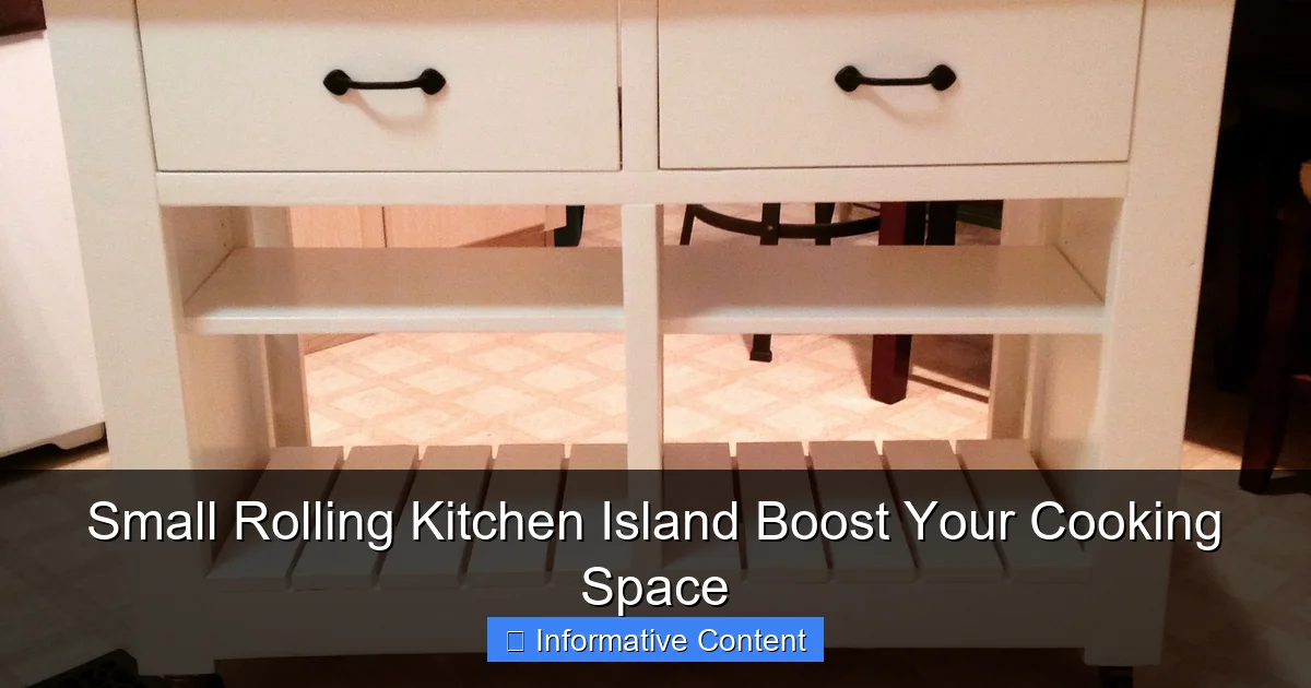 Small Rolling Kitchen Island Boost Your Cooking Space