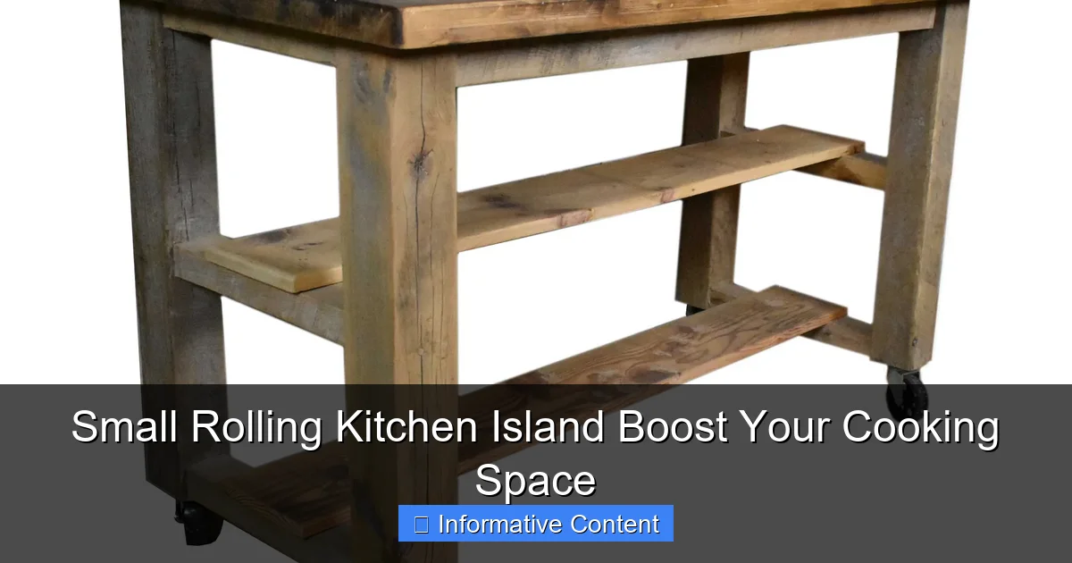 Small Rolling Kitchen Island Boost Your Cooking Space