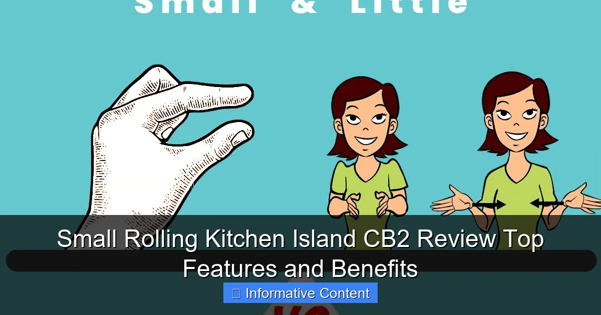 Small Rolling Kitchen Island CB2 Review Top Features and Benefits